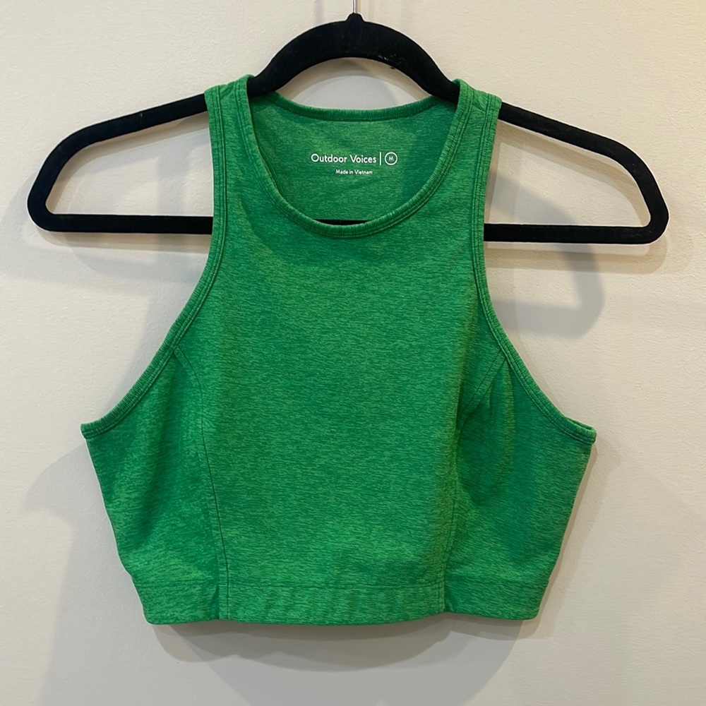 Outdoor Voices high neck sports bra size M